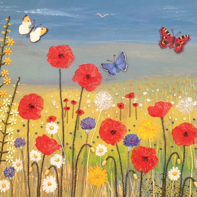 JG026 Wild Flowers and Butterflies 1-0