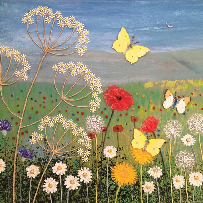 JG027 Wild Flowers and Butterflies 2-0