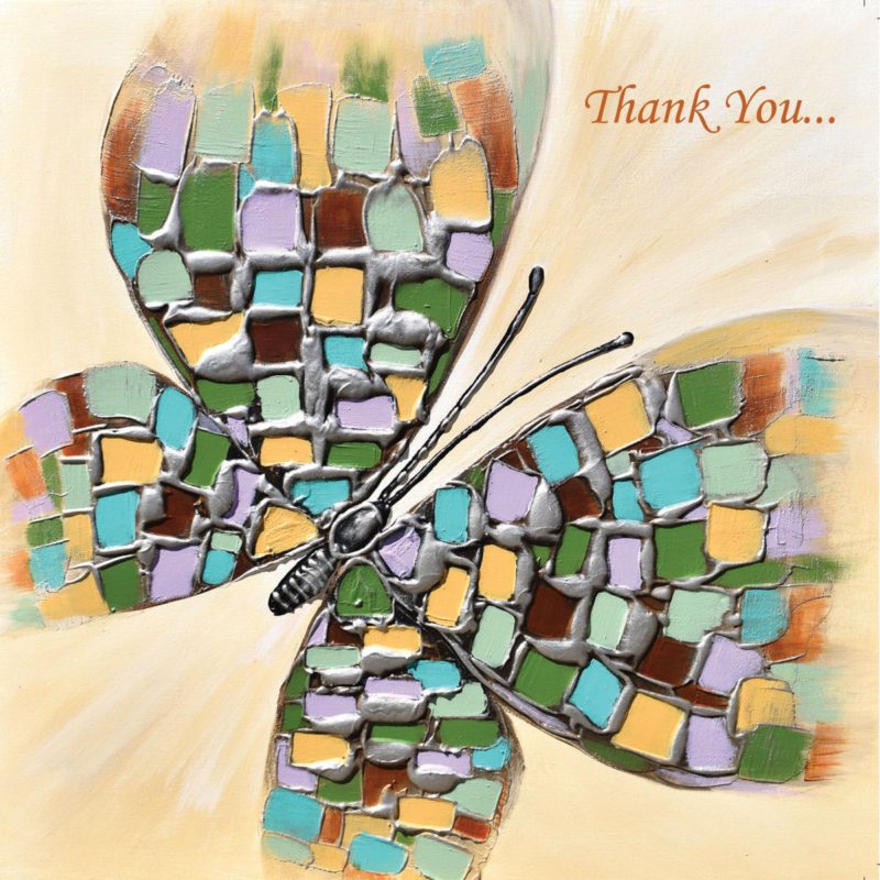 Butterfly Mosaic Amanda Dagg Thank You