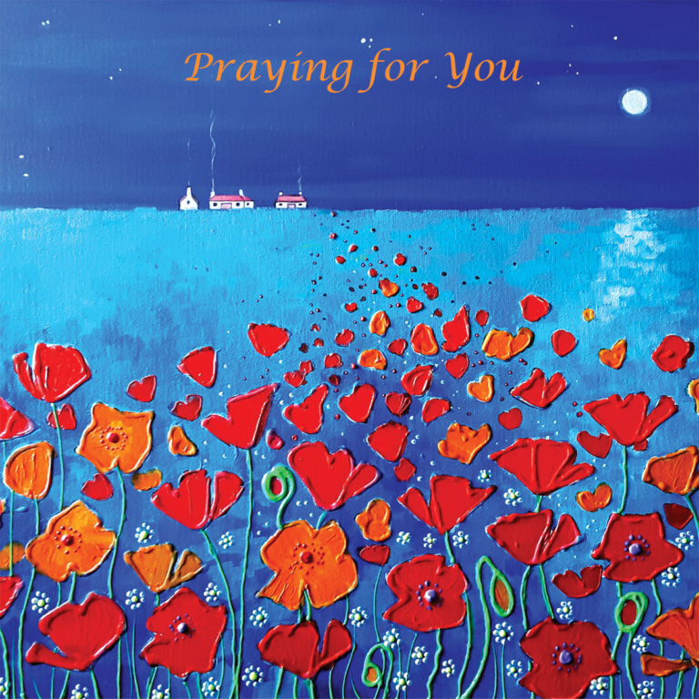 Poppies Midnight Moonlight Meadow Angie Livingstone Praying Christian