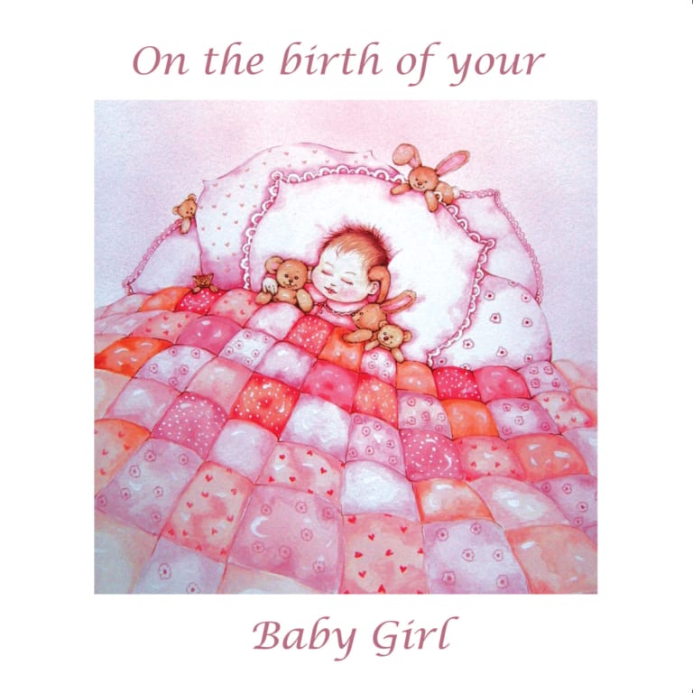 Quilt Teddy Bear Bed Pink Angie Livingstone New Baby Girl Christian