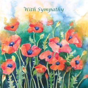 Poppies Field Angie Livingstone Sympathy Christian