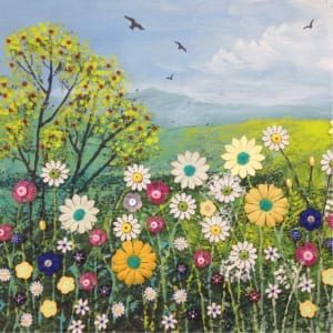 Field Summer Flowers Buttons Meadow Poppies Countryside Jo Grundy General Christian