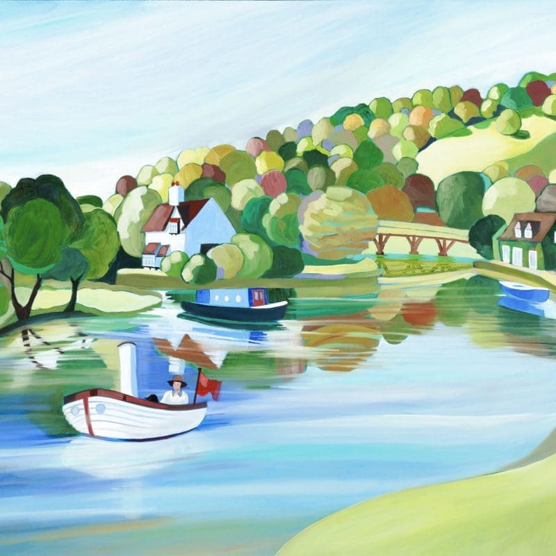 River Boat Sailing Carolyn Tyrer Nethertons