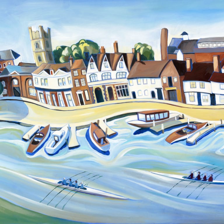 Rowing River Town Carolyn Tyrer Nethertons