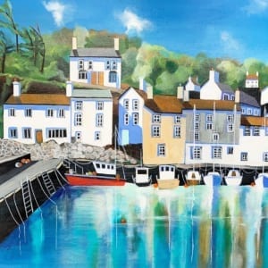 Fishing Village Houses Boats Harbour Carolyn Tyrer Nethertons