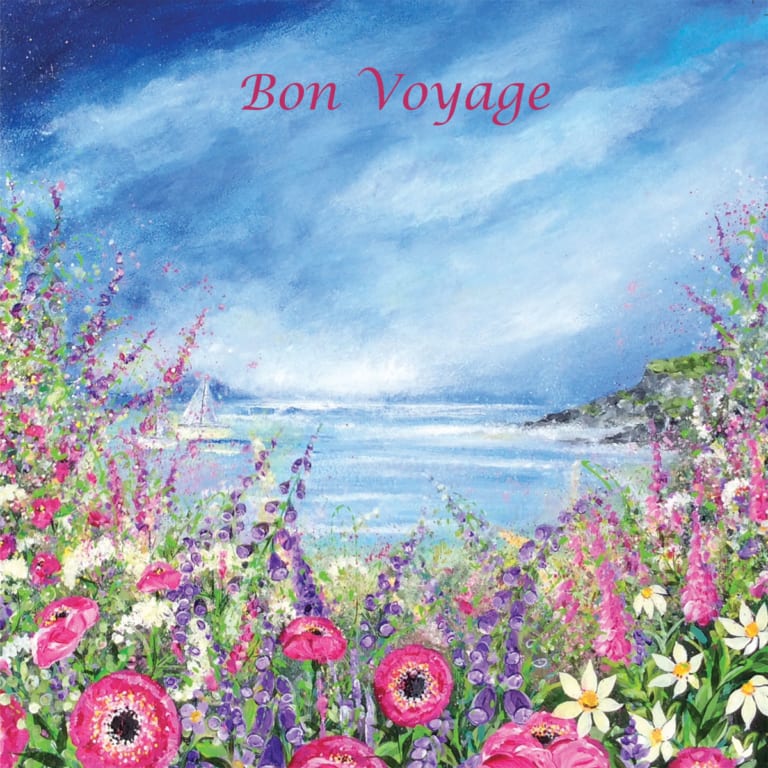 Ocean Sea Wild Flowers Foxgloves Janice Rogers Voyage Christian