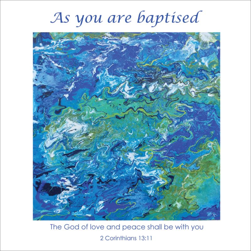 Abstract Blue Green Water Ocean Sea Janice Rogers Baptism Christian