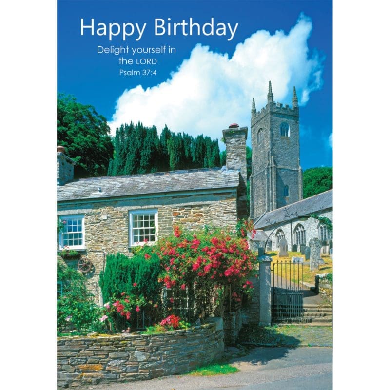 Vicarage House Water Garden Mill Summer Flowers Church VKGuy Birthday Christian