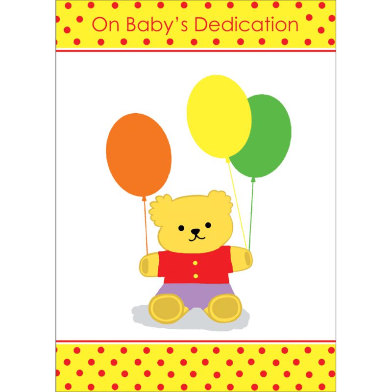 Yellow Teddy Bear Balloons Shirley Netherton Baby Dedication Christian
