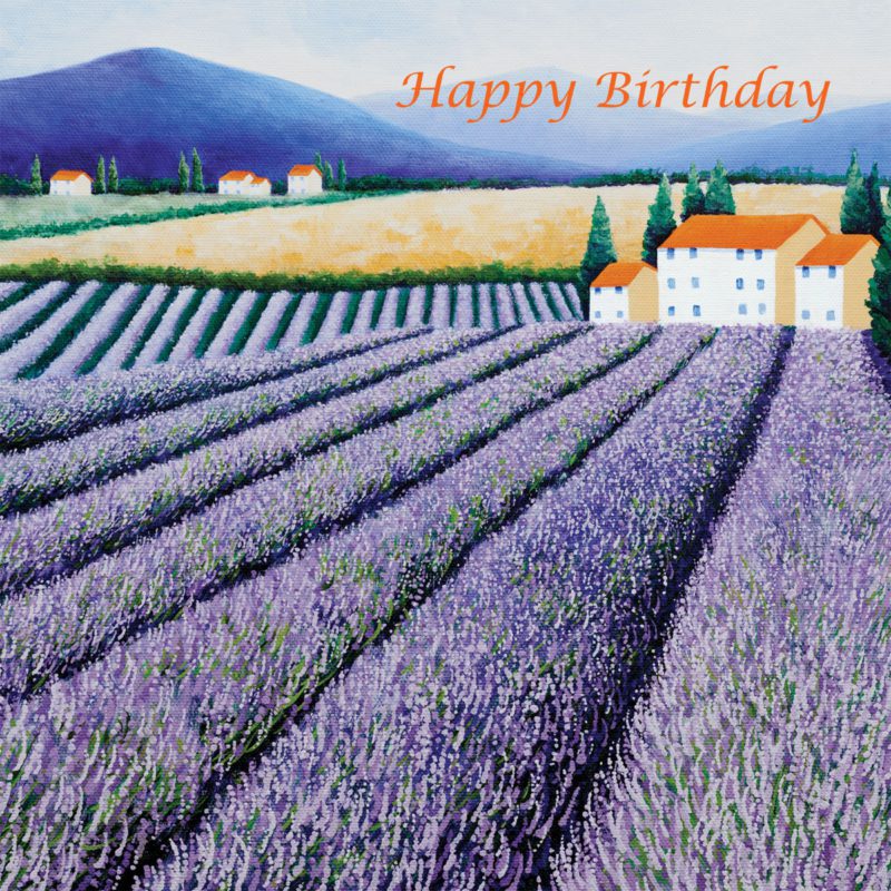 Lavender Field Farmhouse Countryside France Shirley Netherton Birthday Christian