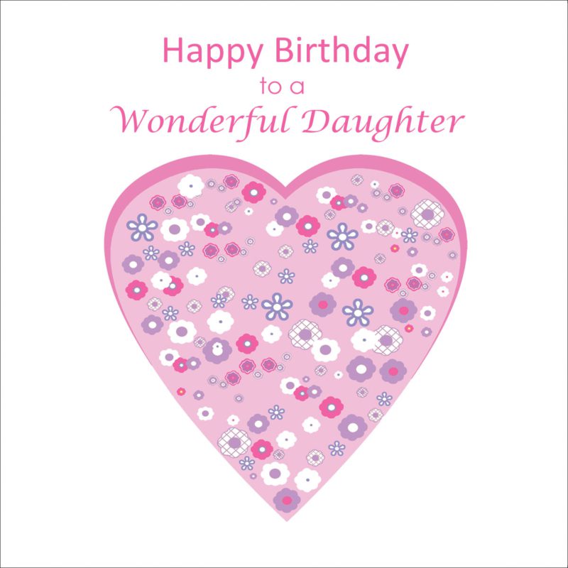Pink Flower Heart Daughter Shirley Netherton Birthday Christian