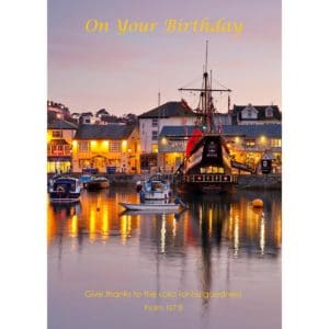 habour ship boats village fishing summer evening david chapman nethertons birthday christian