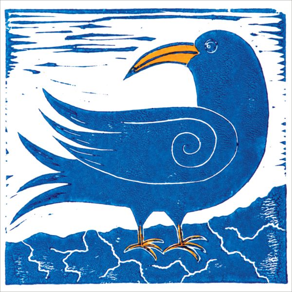 Cornish Chough Wild Blue Hare Jess Harrington Nethertons Greeting Cards