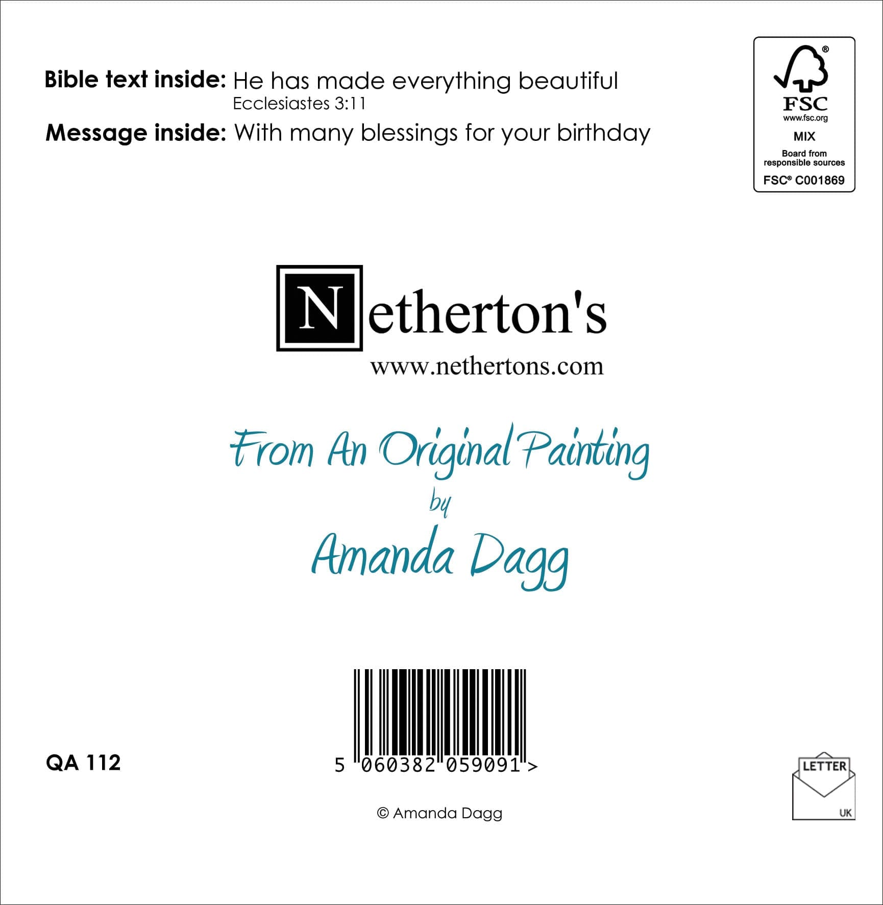 QA112 - Happy Birthday (Christian) - Image 2
