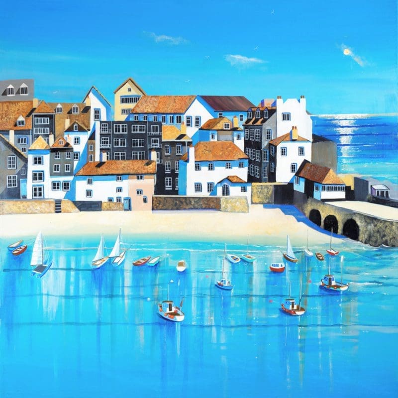 Beach Sail Boats Harbour Carolyn Tyrer Nethertons