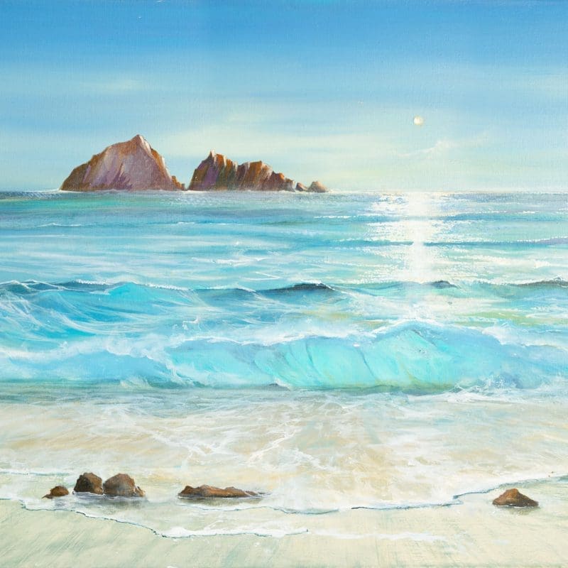 Ocean Sand Wave Sea Rocks Carolyn Tyrer Nethertons