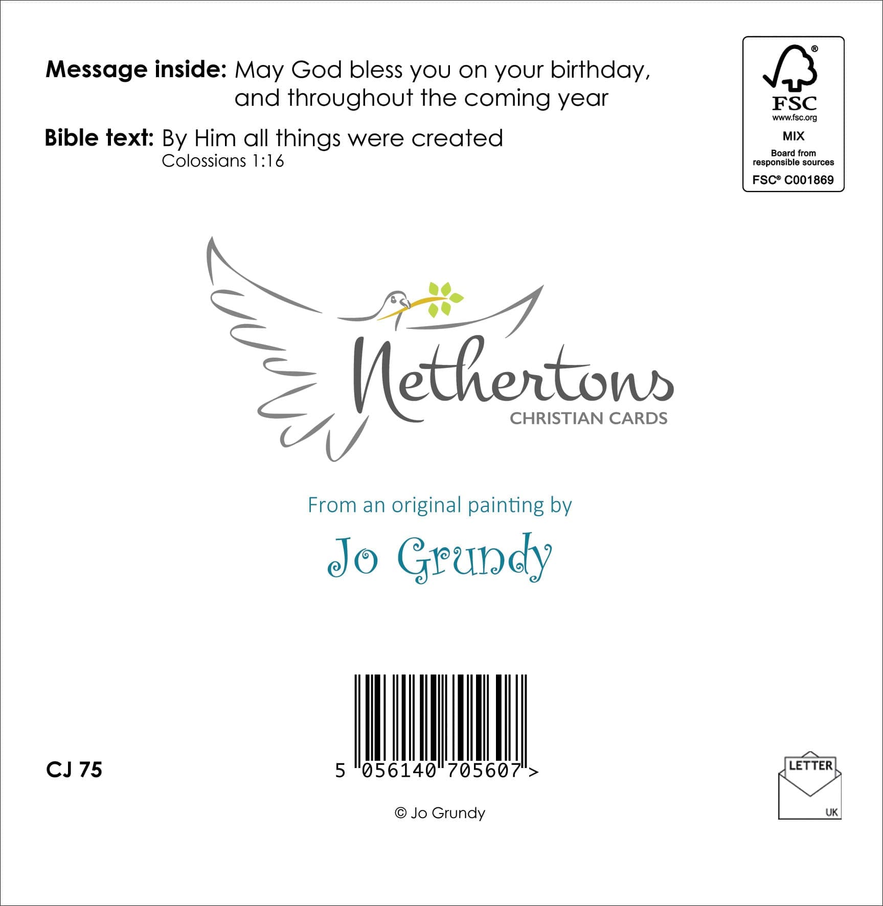 CJ75 - Birthday (Christian) - Image 2