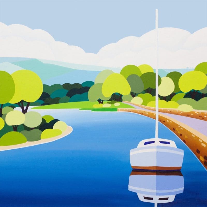 Pill Walk Lostwithiel Shirley Netherton Greeting Card
