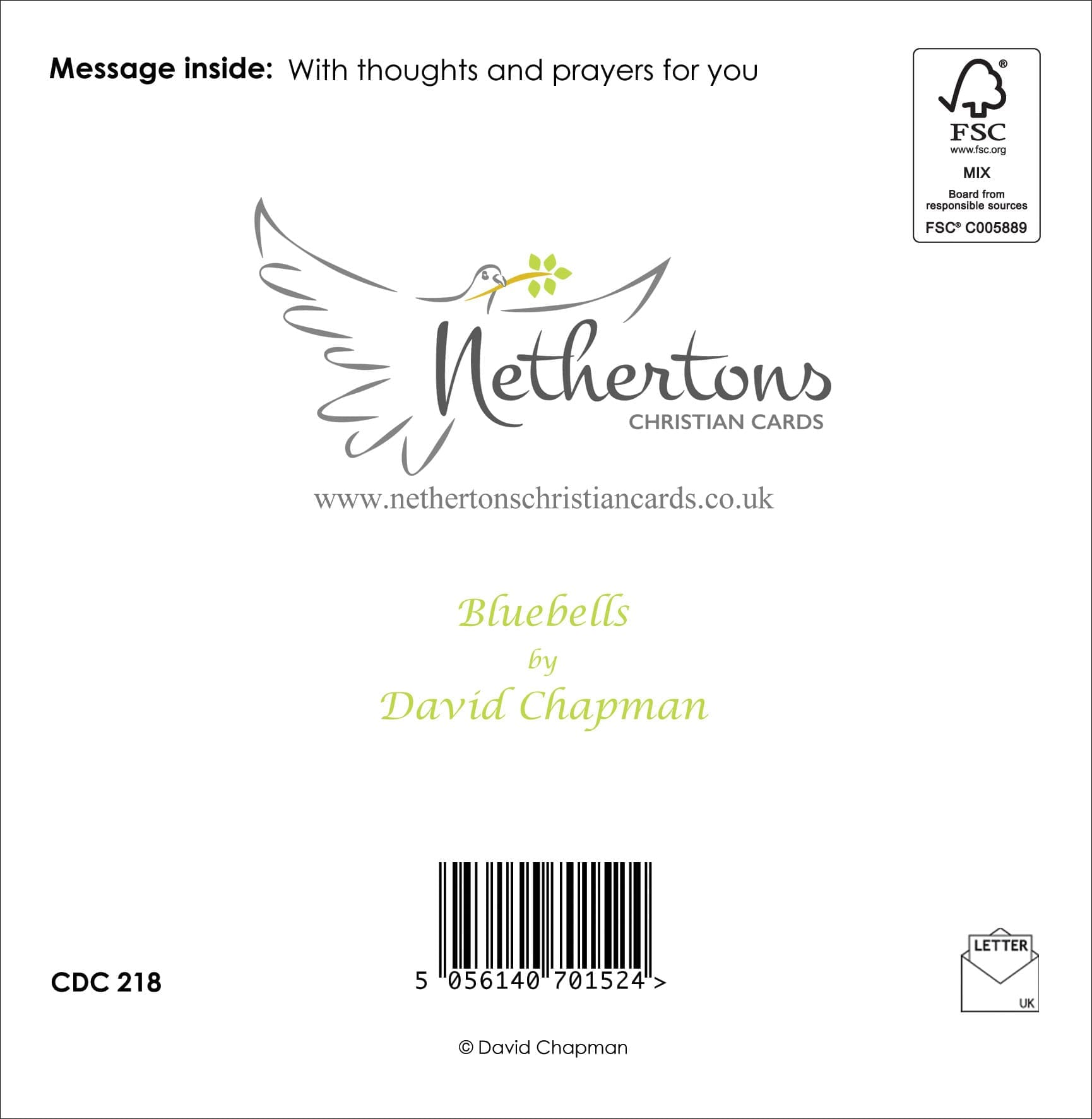 CDC218 - Thinking Of You (Christian) - Image 2
