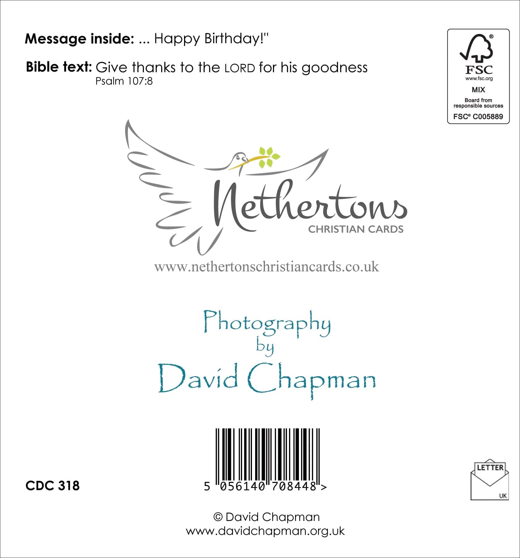 CDC318 - Just Popped Up To Say... (Christian) - Image 2