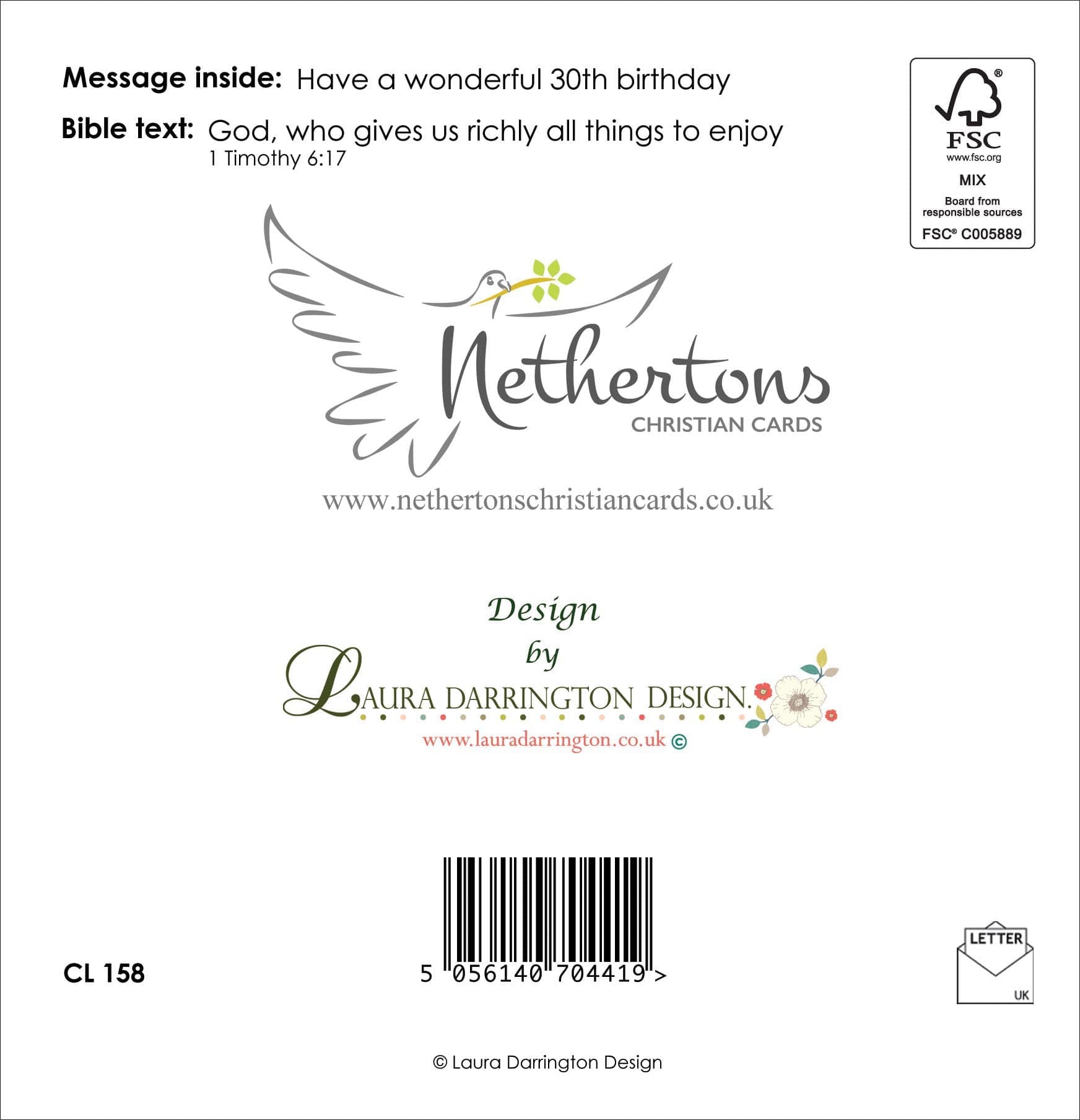 CL158 - 30th Birthday (Christian) - Image 2
