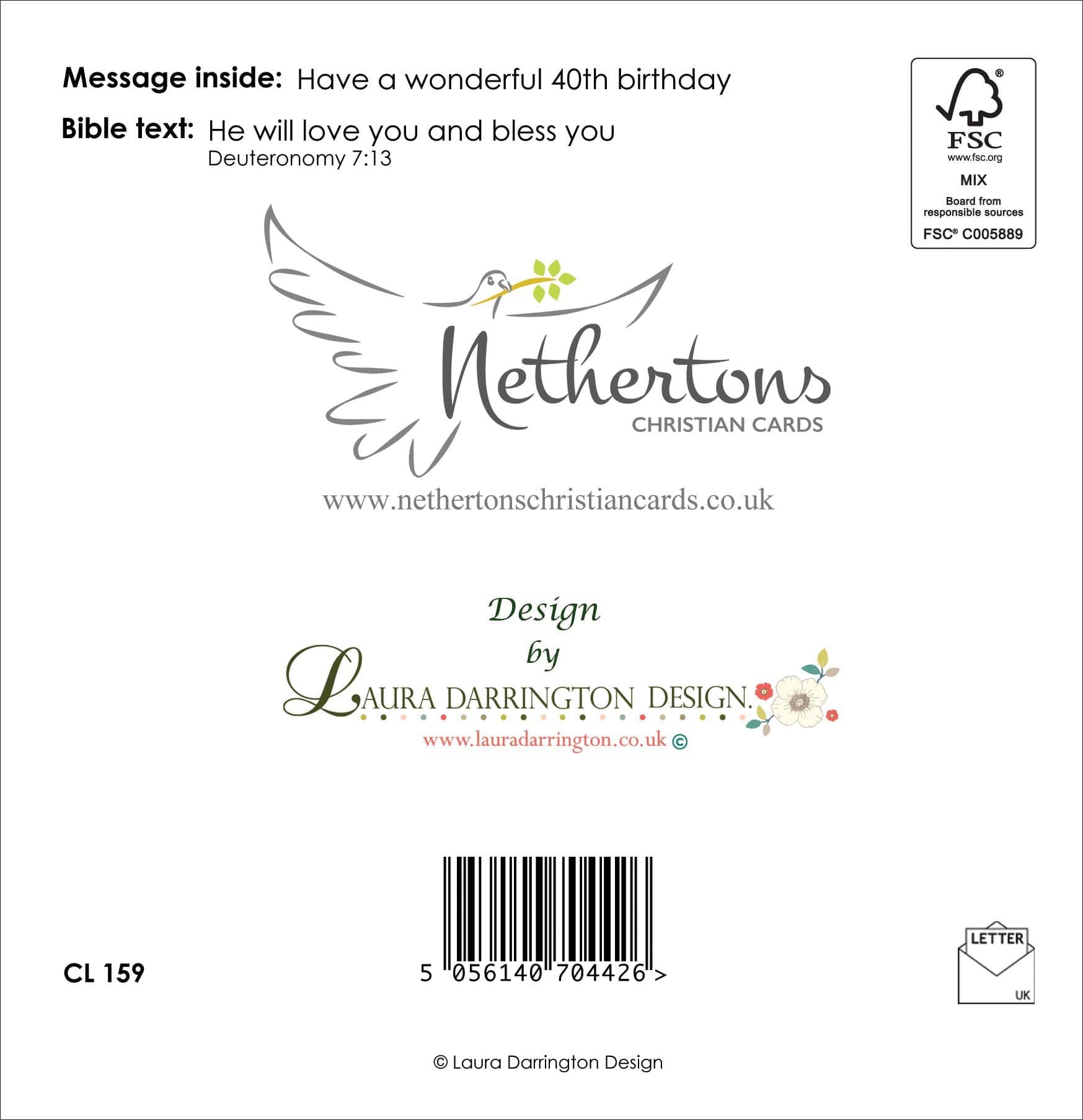 CL159 - 40th Birthday (Christian) - Image 2