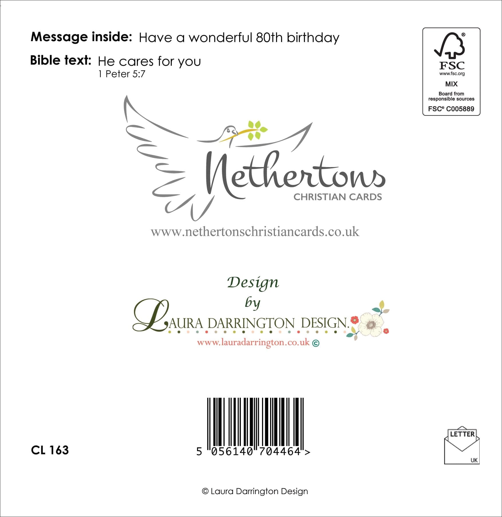 CL163 - 80th Birthday (Christian) - Image 2