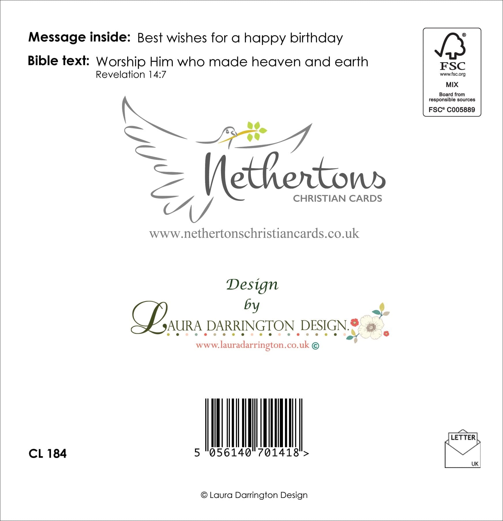 CL184 - 60th Birthday (Christian) - Image 2